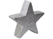 Stern Wonderland silber 32 x 32 x 8cm mit 2 Einsätze für Kerzen