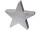 Stern Wonderland silber 32 x 32 x 8cm mit 2 Einsätze für Kerzen