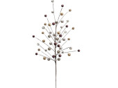 Perlenzweig Deluxe H 80cm gold-kupfer