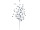 Perlenzweig Deluxe H 80cm grau-silber