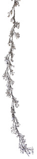 Sternplättchengirlande 180cm silber-schwarz