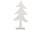 Tanne a.Platte Wooden weiss 28 x H 52.5cm, 2cm dick Holz/Kunstleder, beglimmert