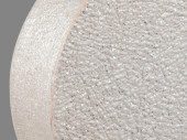 Engel Wooden weiss-Glimmer 18.5 x H 24cm, 2cm dick Holz/Kunstleder