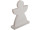 Engel Wooden weiss-Glimmer 18.5 x H 24cm, 2cm dick Holz/Kunstleder
