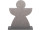 Engel Wooden anthrazit 30 x H 36.5cm, 2cm dick Holz/Kunstleder