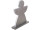 Engel Wooden anthrazit 30 x H 36.5cm, 2cm dick Holz/Kunstleder