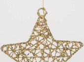 Sternenhänger ShinyWire gold H 100cm, Ø 42cm, mit 5 Ketten