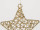Sternenhänger ShinyWire gold H 100cm, Ø 42cm, mit 5 Ketten