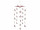 Sternenhänger ShinyWire rot H 100cm, Ø 42cm, mit5 Ketten