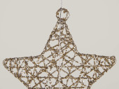 Sternenhänger ShinyWire champagner H 100cm, Ø 42cm, mit 5 Ketten