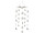 Sternenhänger ShinyWire champagner H 100cm, Ø 42cm, mit 5 Ketten