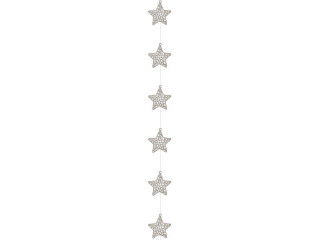 Sternenkette ShinyWire champagner L 180cm, 9-tlg. Ø 10cm