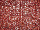 Kugel ShinyWire rot 25cm 2-tlg., zum Öffnen