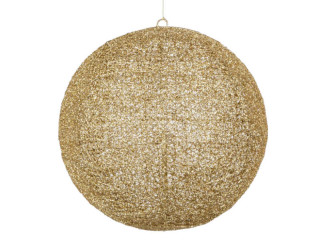 Kugel ShinyWire gold 35cm 2-tlg., zum Öffnen