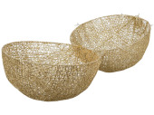 Kugel ShinyWire gold 35cm 2-tlg., zum Öffnen