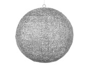 Kugel ShinyWire silber 35cm 2-tlg., zum Öffnen