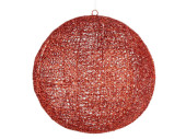Kugel ShinyWire rot 35cm 2-tlg., zum Öffnen