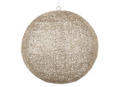 Kugel ShinyWire champagner 35cm 2-tlg., zum Öffnen