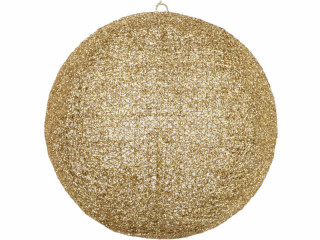 Kugel ShinyWire gold 45cm 2-tlg., zum Öffnen