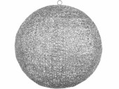 Kugel ShinyWire silber 45cm 2-tlg., zum Öffnen