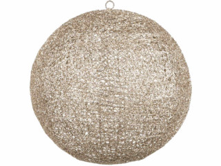 Kugel ShinyWire champagner 45cm 2-tlg., zum Öffnen