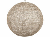 Kugel ShinyWire champagner 45cm 2-tlg., zum Öffnen