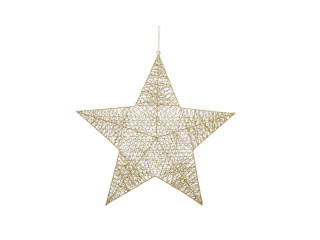 Stern voll ShinyWire gold Ø 30 cm