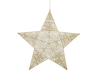 Stern voll ShinyWire gold Ø 60 cm