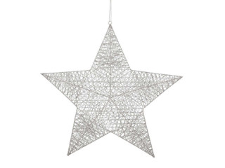 Stern voll ShinyWire silber Ø 60 cm