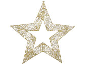 Stern Kontur ShinyWire gold Ø 100 cm