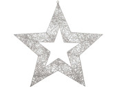 Stern Kontur ShinyWire silber Ø 100 cm