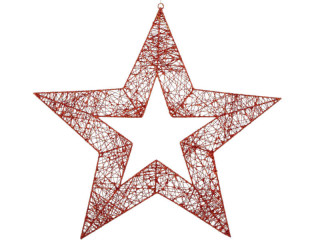 Stern Kontur ShinyWire rot Ø 100 cm