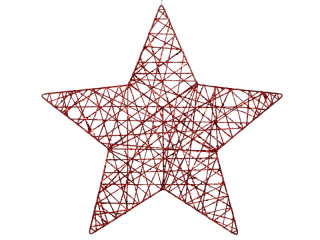 Stern Glitterstar rot Ø 50cm