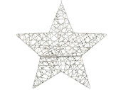 Stern Glitterstar silber Ø 30 cm