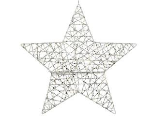 Stern Glitterstar silber Ø 50 cm