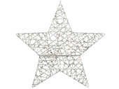 Stern Glitterstar silber Ø 50 cm