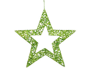 Stern Glitterstar Kontur grün Ø 50 cm