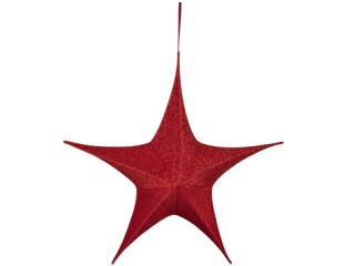 Stern Deko-Star shining XL rot, Ø 80cm