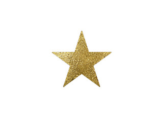 Glimmersterne gold 28cm 3 Stk./Btl.