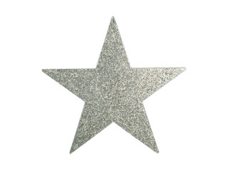 Glimmerstern silber 40cm 1Stk./Btl.