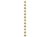Glimmersterngirlande gold 180cm lang x 5cm 29tlg.