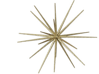 Sputnikstern gold 20-tlg. 50cm Kunstoff/Glimmer