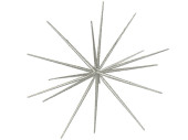 Sputnikstern silber 20-tlg. 50cm Kunstoff/Glimmer