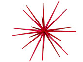 Sputnikstern rot 20-tlg. 50cm Kunstoff/Glimmer