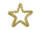 Stern Tinsel gold 50cm Kontur, Folie/Draht