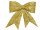 Schleife Holly gold Glitter 27 x 23cm Kunststoff m. Clip