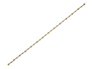 Perlengirlande Glitter gold 150cm, grosse/kleine Kugeln