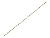 Perlengirlande Glitter gold 150cm, grosse/kleine Kugeln