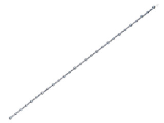 Perlengirlande Glitter silber 150cm, grosse/kleine Kugeln