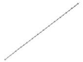 Perlengirlande Glitter silber 150cm, grosse/kleine Kugeln